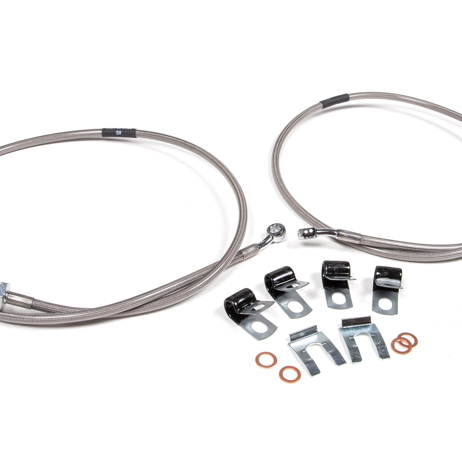 Front Brake Line Set - Stainless Steel - Fits 4-8 Inch Lift for 2013-2024 Dodge Ram 2500/3500 4WD