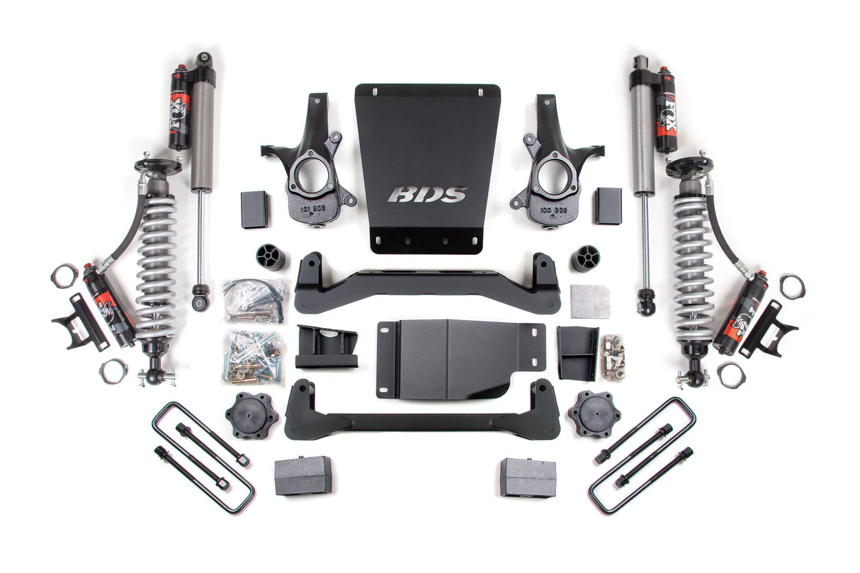 BDS 4 Inch Lift Kit | FOX Performance Elite Coil-Over | Chevy Silverado or GMC Sierra 1500 (07-13) 4WD