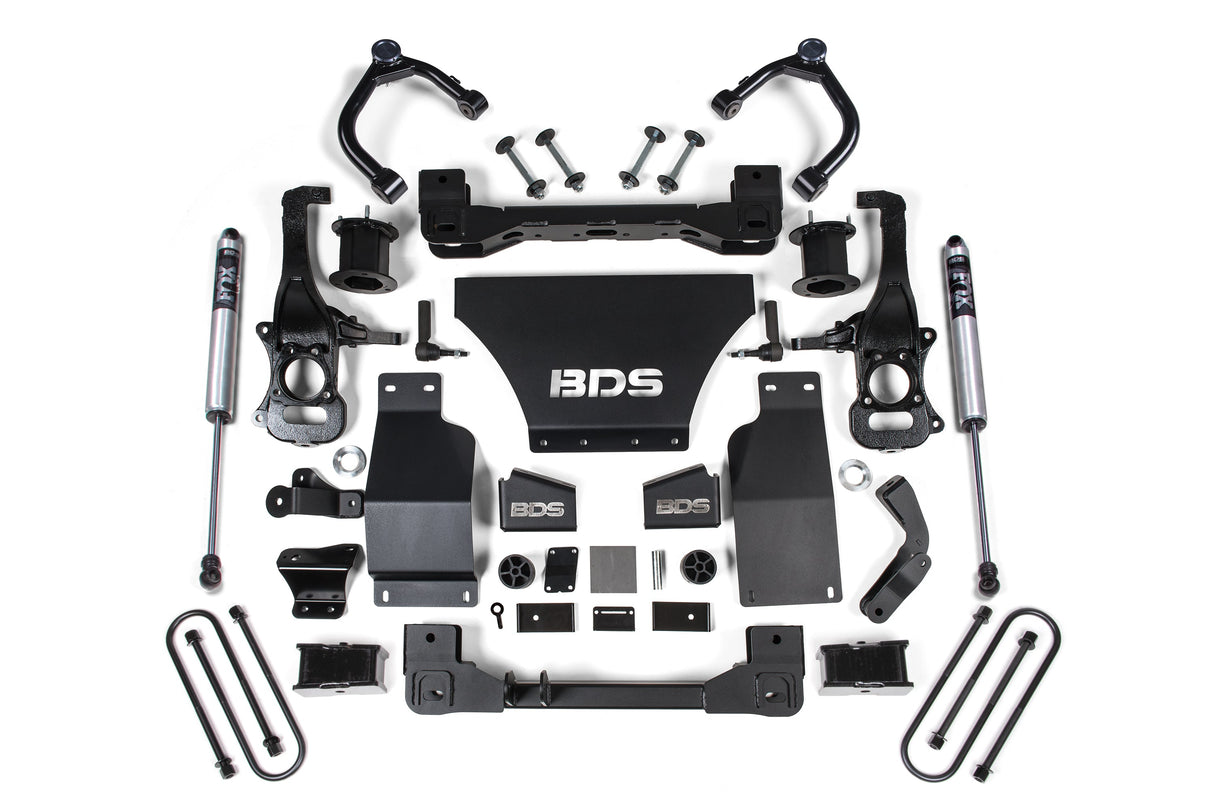 BDS 4 Inch Lift Kit | Chevy Silverado or GMC Sierra 1500 (2025) 4WD | Gas