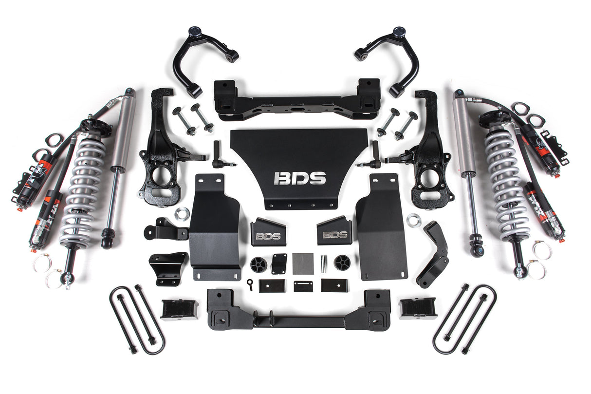 BDS 4 Inch Lift Kit | FOX 2.5 Performance Elite Coil-Over | Chevy Silverado or GMC Sierra 1500 (2025) 4WD | Gas