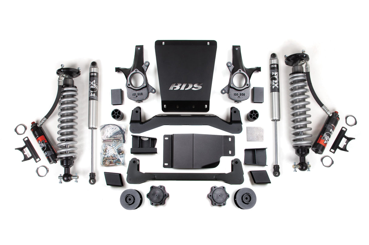 BDS 4 Inch Lift Kit | FOX 2.5 Performance Elite Coil-Over | Chevy/GMC Avalanche, Surburban, Tahoe, or Yukon 1500 (07-14) 4WD