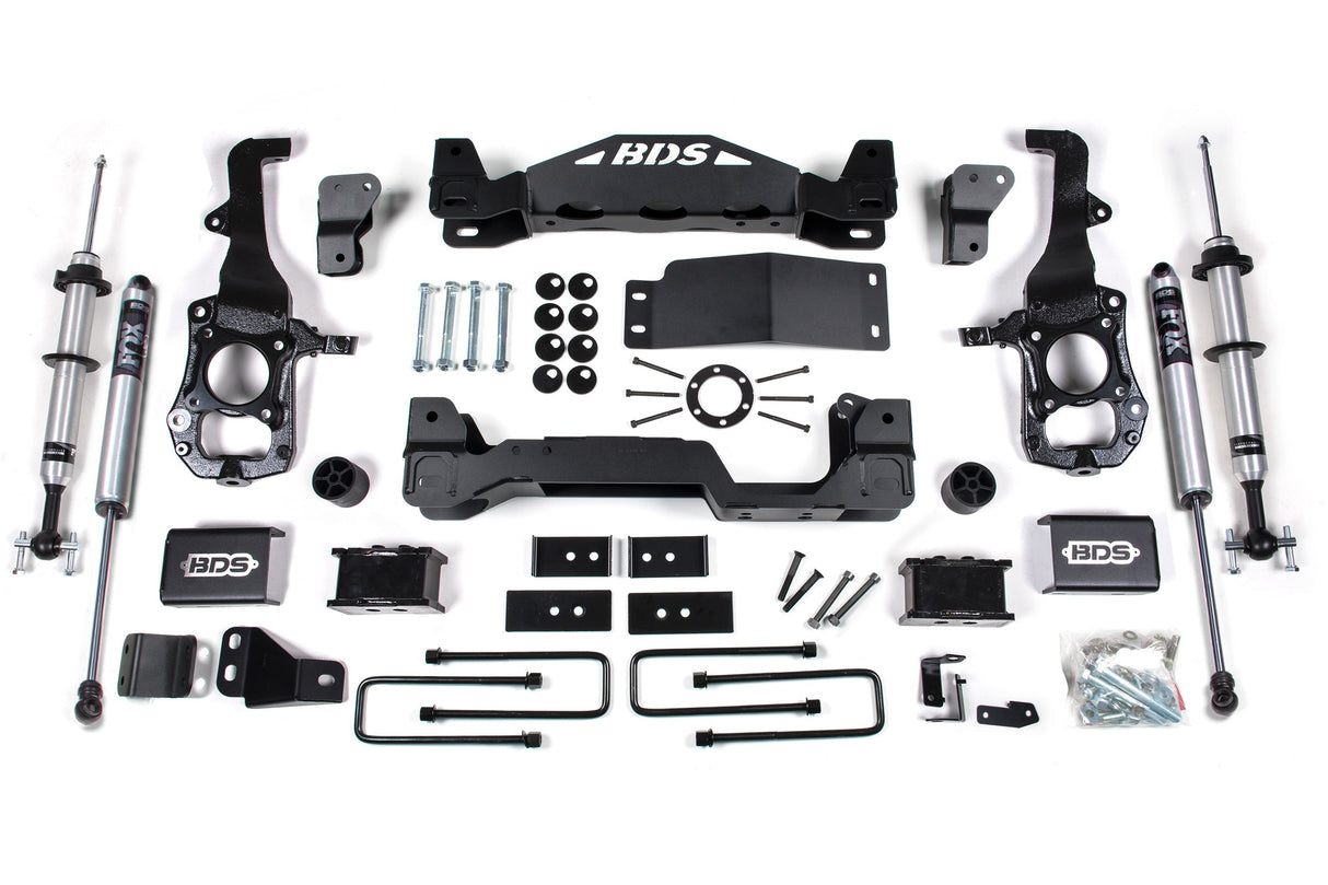 4-Inch Lift Kit - FOX 2.0 Strut for 2021-2024 Ford F-150 4WD - 2 Inch Block Kit