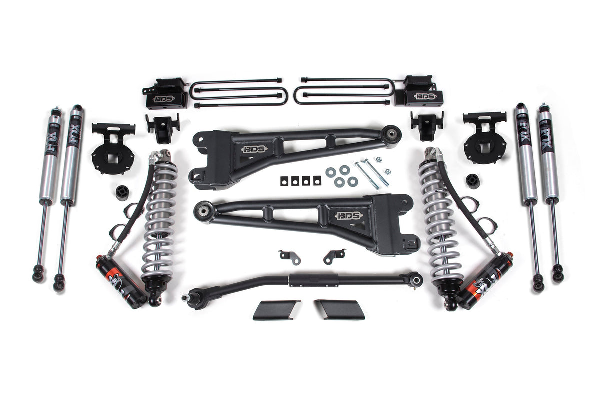 2.5-Inch Lift Kit w/ Radius Arm - FOX 2.5 Performance Elite Coil-Over Conversion for 2020-2022 Ford F-450 Super Duty 4WD