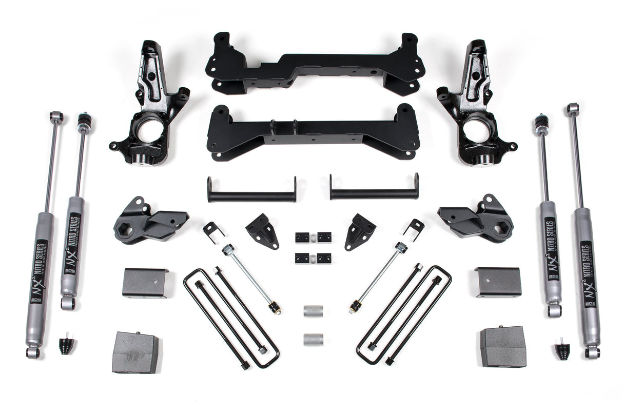 7-Inch Lift Kit for 2001-2010 Chevy Silverado + GMC Sierra 2500HD 2WD