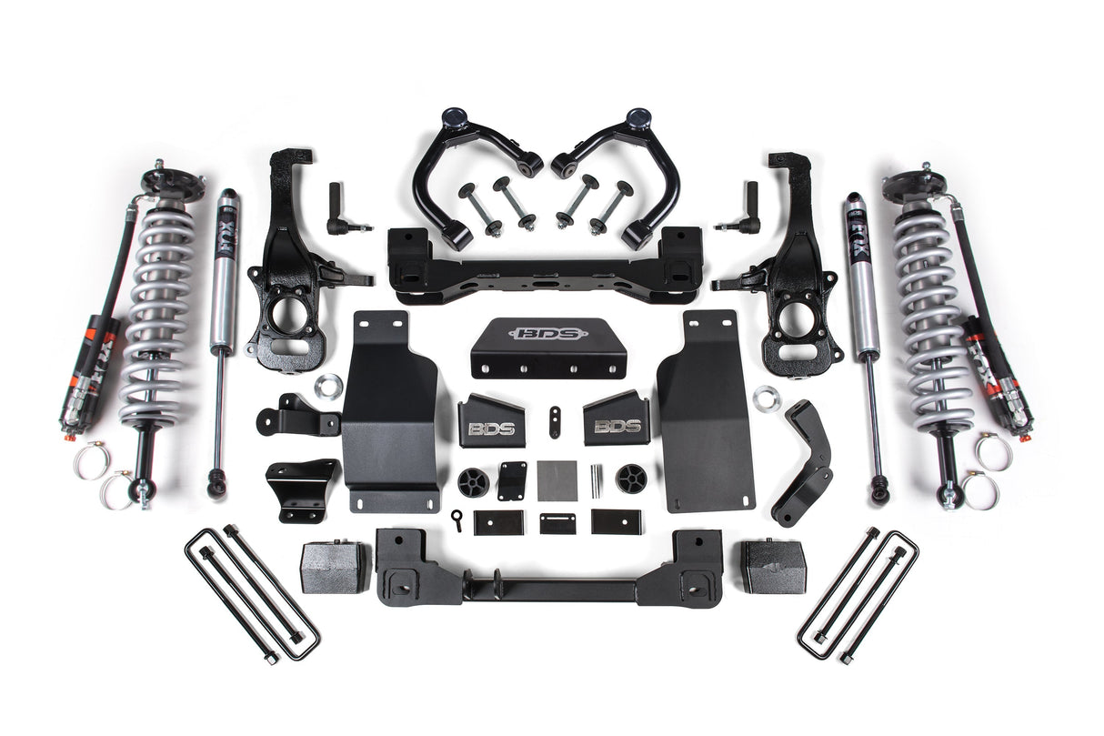4-Inch Lift Kit - FOX 2.5 Performance Elite Coil-Over for 2020-2024 Chevy Trail Boss + GMC AT4 1500 4WD Diesel - FOX 2.5 Performance Series