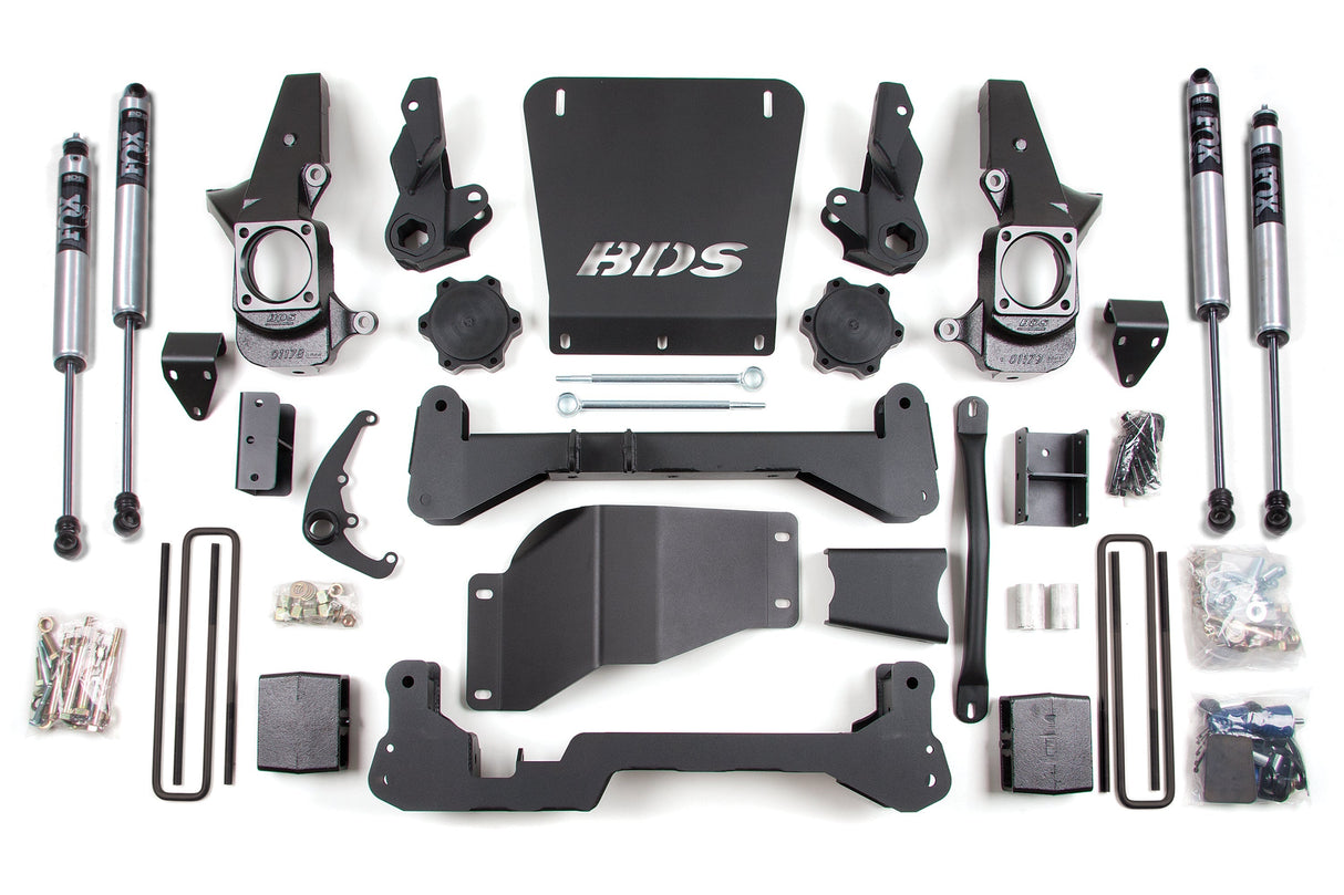 7-Inch Lift Kit for 2001-2010 Chevy Silverado + GMC Sierra 2500HD/3500 4WD - Standard Knuckle