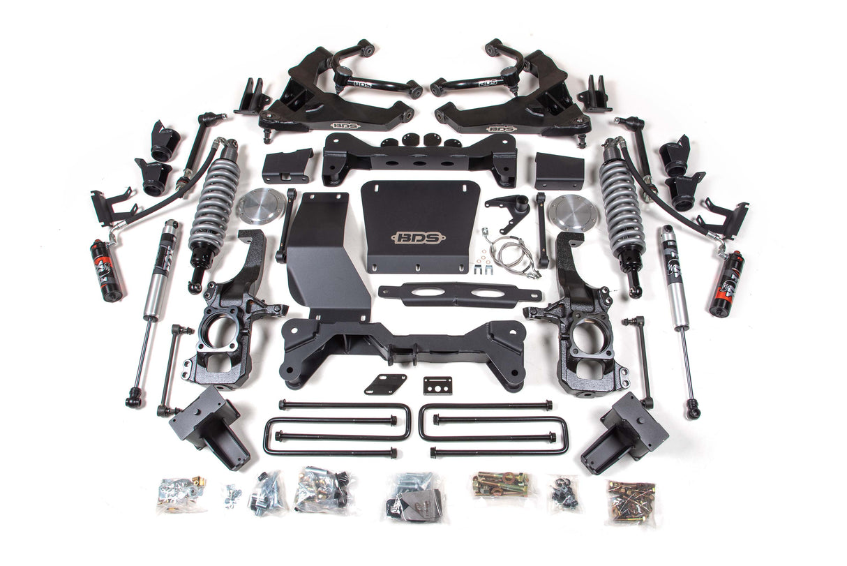 6.5-Inch Lift Kit - FOX 2.5 Coil-Over Conversion for 2020-2024 Chevy Silverado + GMC Sierra 2500HD/3500HD Diesel - Block Kit With Factory Overload