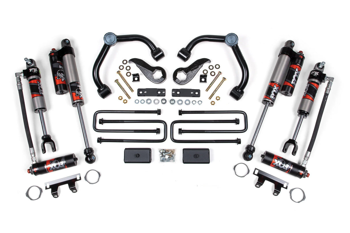 BDS - 3 Inch Lift Kit | FOX Performance Elite | Chevy Silverado or GMC Sierra 2500HD/3500HD (20-25) - 2 Inch Block Kit With Overload