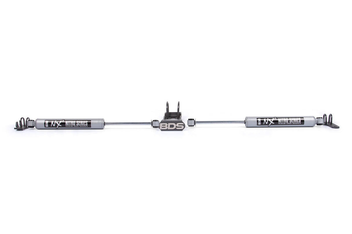 Dual Steering Stabilizer Kit w/ NX2 Shocks for 1997-2006 Jeep Wrangler TJ + 1984-2001 Jeep Cherokee XJ + 1993-1998 Jeep Grand Cherokee ZJ