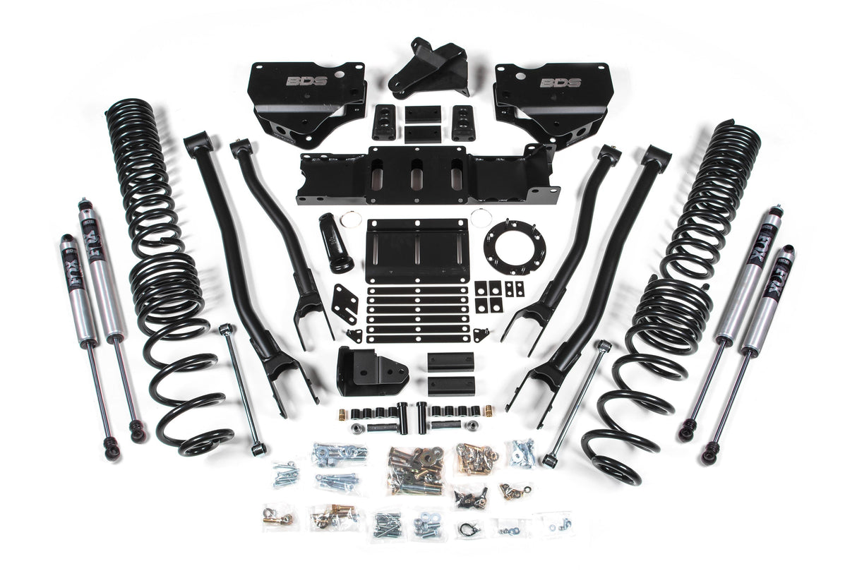 5.5-Inch Lift Kit w/ 4-Link for 2019-2024 Dodge Ram 2500 4WD Gas - FOX 2.0 Performance Series