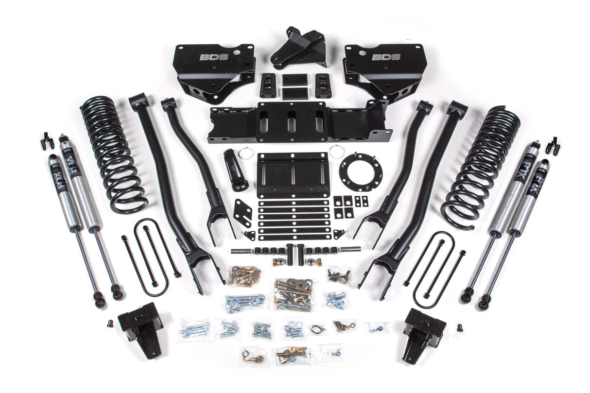 5.5-Inch Lift Kit w/ 4-Link for 2019-2024 Dodge Ram 3500 4WD Gas - With Factory Rear Overload Leaf