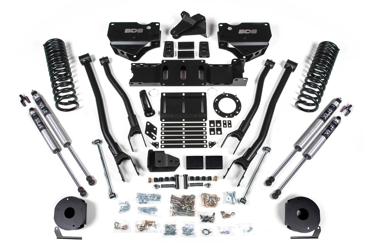 6-Inch Lift Kit w/ 4-Link for 2019-2024 Dodge Ram 2500 w/ Rear Air Ride 4WD Diesel - NX2 Nitro Series