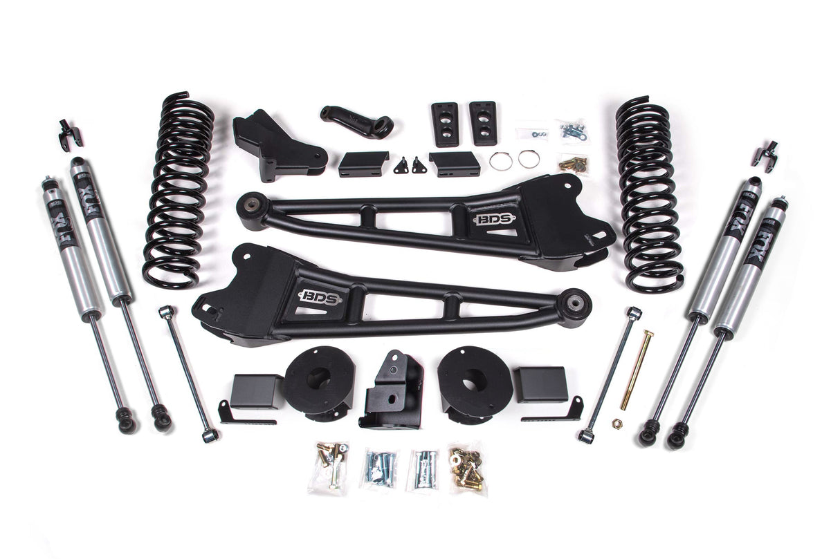 4-Inch Lift Kit w/ Radius Arm for 2014-2018 Dodge Ram 2500 w/ Rear Air Ride 4WD Gas - NX2 Nitro Series