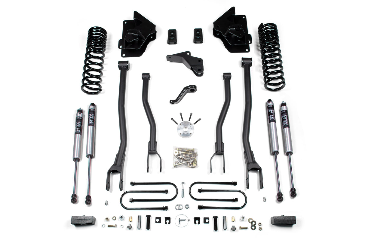 4-Inch Lift Kit w/ 4-Link for 2013-2018 Dodge Ram 3500 4WD Diesel - 3 Inch Block Kit