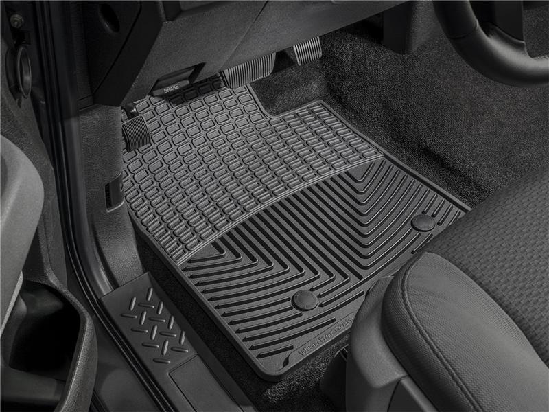 WeatherTech 10+ Lincoln MKZ Front and Rear Rubber Mats - Black