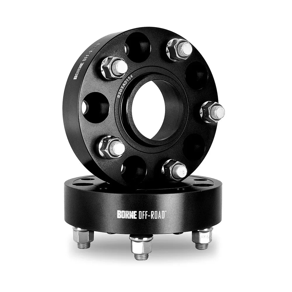 Borne Off Road Wheel Spacers - 5x127 - 71.6CB - 50 - 1/2 - Black