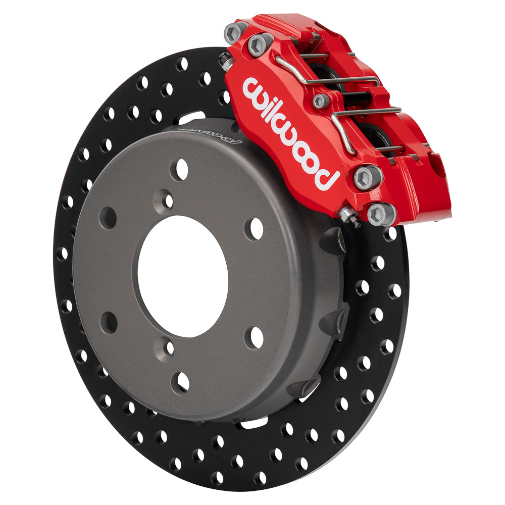 Wilwood 2024 Can Am Maverick Front Brake Kit 11.60in Drilled - Red