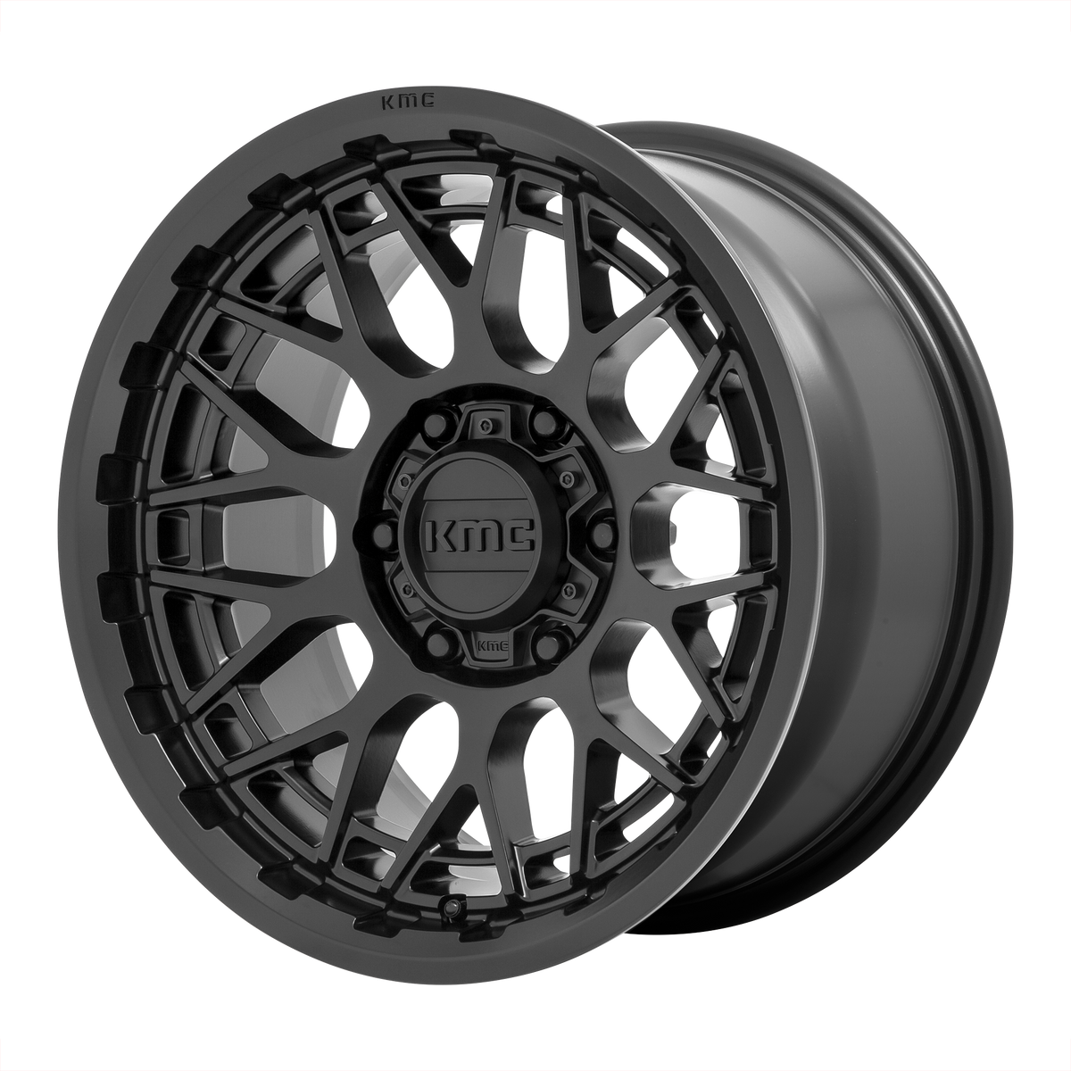 KMC KM722 Technic 17x8.5 Satin Black Wheel