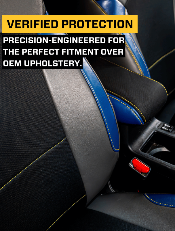 PRP 2013-2017 Subaru Crosstrek Center Console Cover - Black w/ Red Stitch