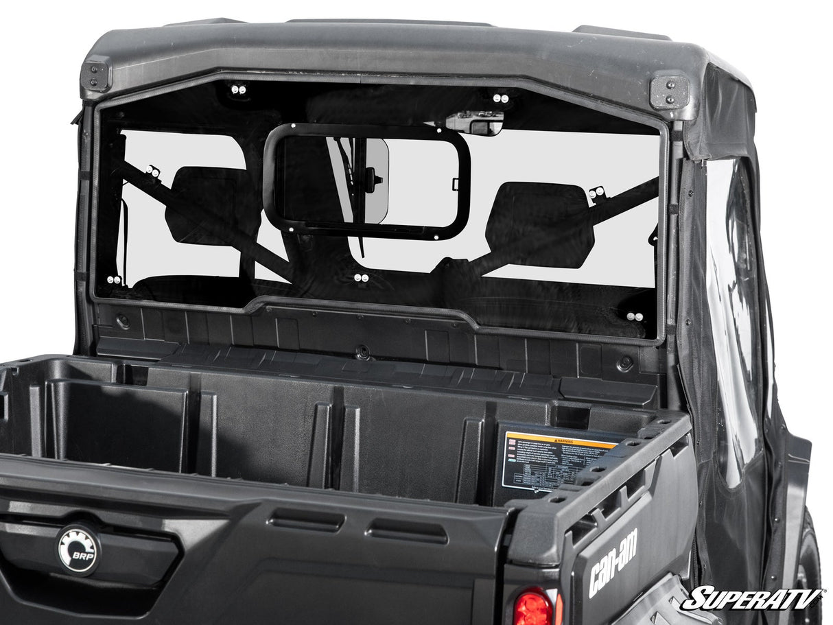 SuperATV Can-Am Defender Sliding Rear Windshield