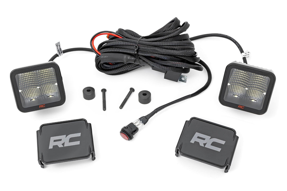 LED Light Kit | Cowl Mount | 2" Spectrum Pair | Jeep Gladiator JT/Wrangler JL (18-26)