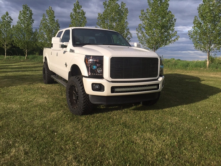 KD Fabworks 2011-2016 Ford Super Duty F-250/F-350 Bumper Brackets for curved 40" LED light bars