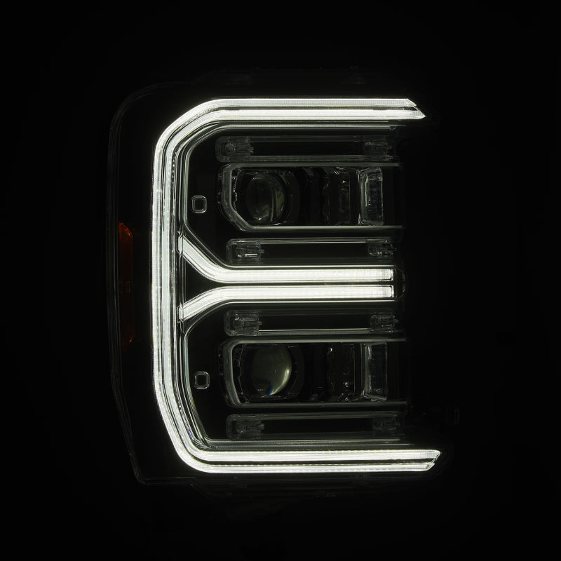 AlphaRex 2023 Ford F250-F450SD Luxx Series LED Proj Hdlights/ Chrome Activation Lt/ Seq Signal/DRL