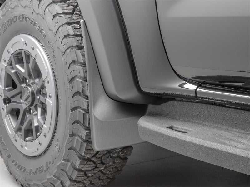 WeatherTech 24-25 Ford Ranger Raptor Supercrew Front No Drill MudFlaps - Black