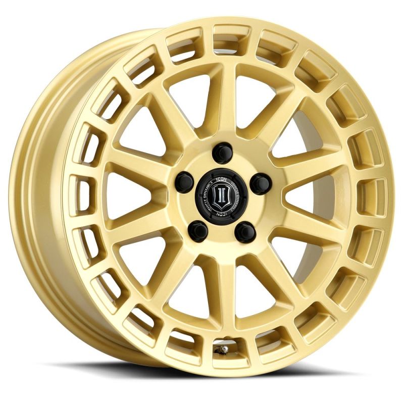 ICON Alloy Journey | 17x18 | 38mm Offset | 5x100 | Gloss Gold Wheel