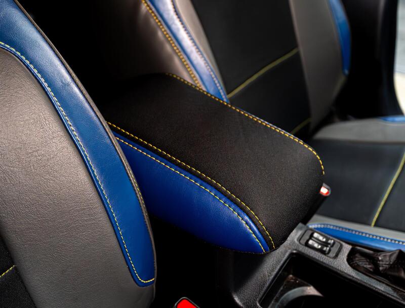 PRP 2013-2017 Subaru Crosstrek Center Console Cover - Black w/ Red Stitch