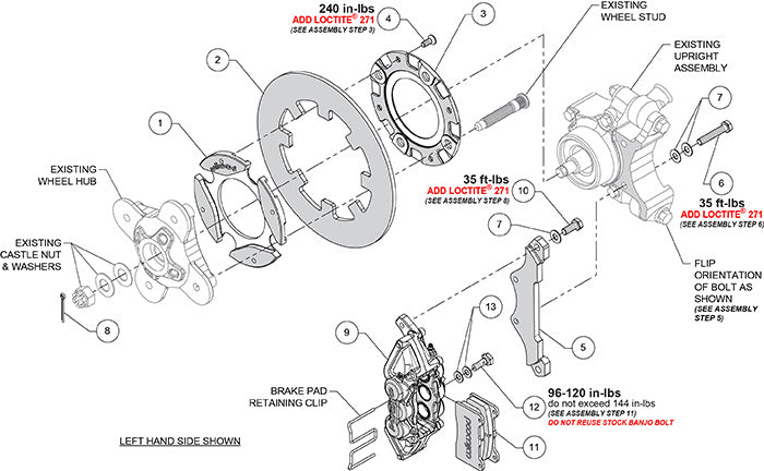 Wilwood 16-21 Polaris RZR XP 4 Turbo Rear Kit 11.25in Drilled Rotors - Black