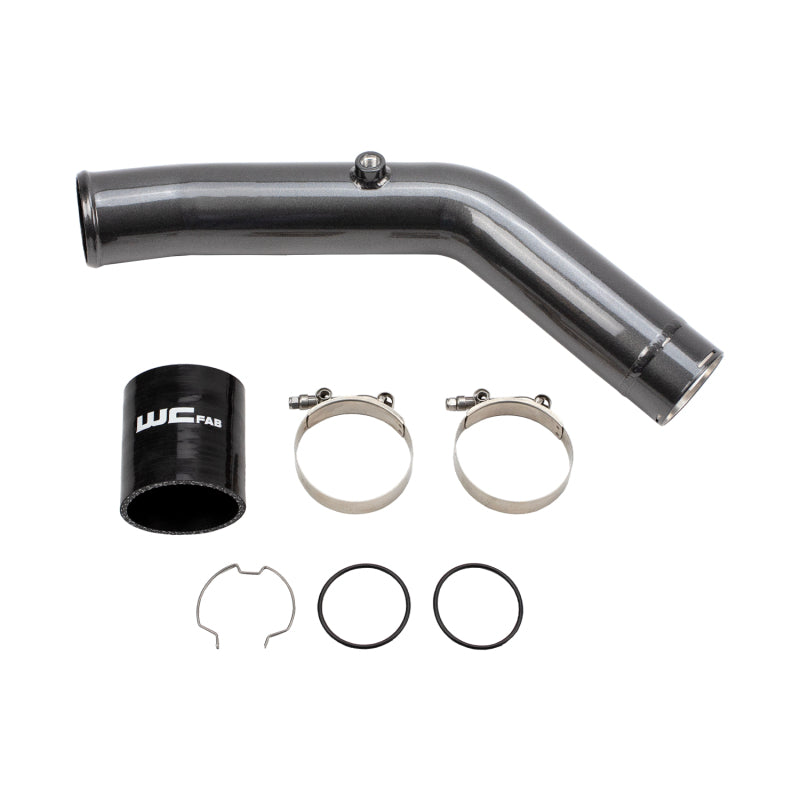 Wehrli 23-24 Ford 6.7L HO Power Stroke 3in Hot Side Intercooler Pipe - Illusion Blueberry