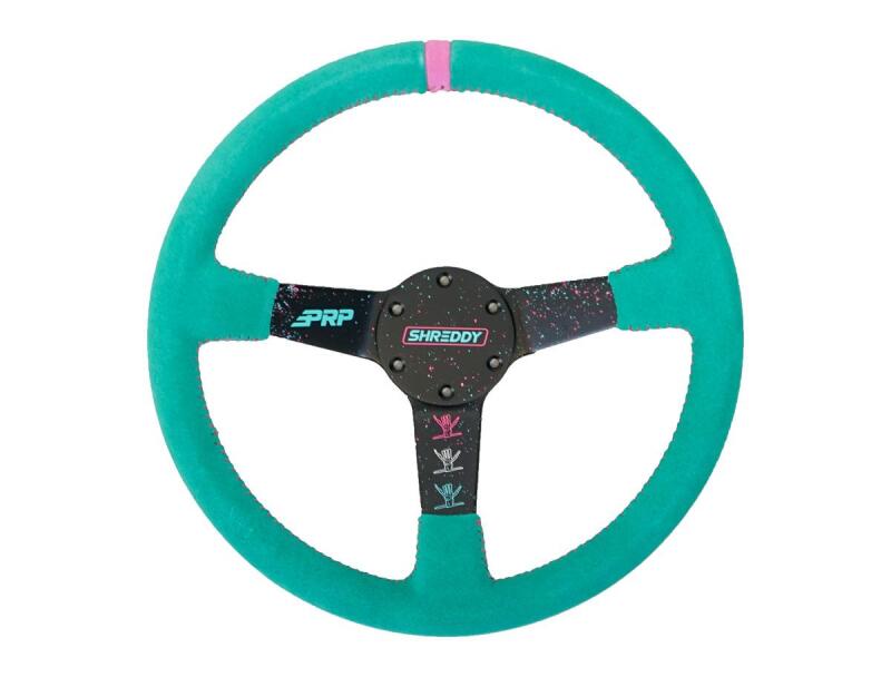 PRP Comp R Leather Steering Wheel - Red