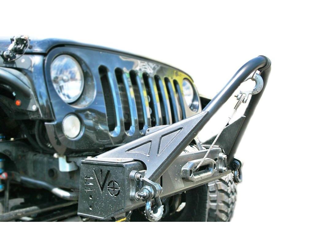 EVO MFG 2007-2024 Jeep Wrangler JK JL & Gladiator JT Stinger For Quarter Pounder Front Bumper, Bare Steel