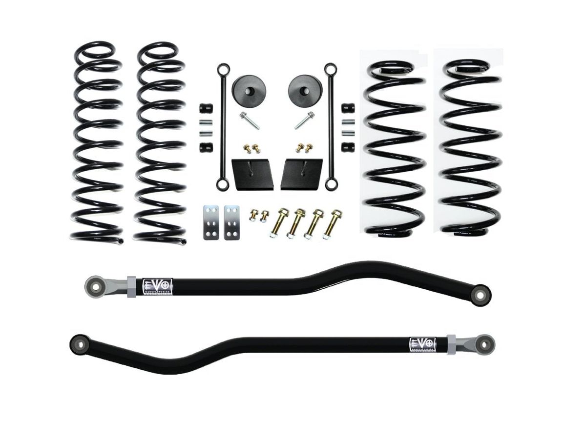 EVO MFG 2018-2024 Jeep Wrangler JL 3.5 INCH HEAVY DUTY GAS AND 392 LIFT KIT ENFORCER SUSPENSION SYSTEMS HD