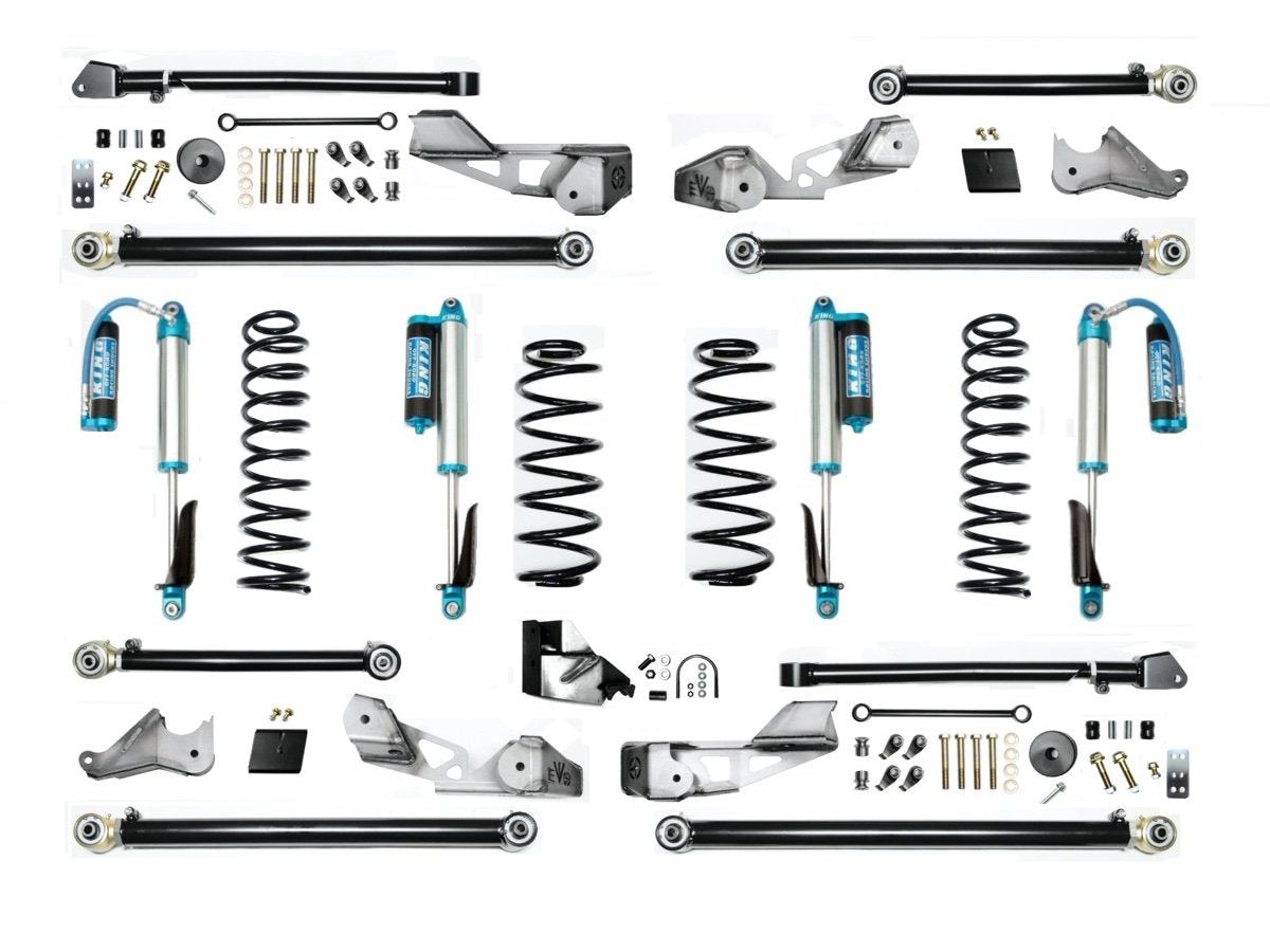EVO MFG 2018-2024 Jeep Wrangler JL 3.5 INCH LIFT GAS HIGH CLEARANCE LONG ARM SUSPENSION SYSTEM ( ONLY)