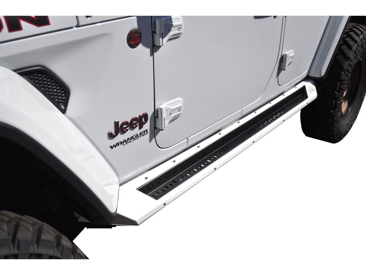 EVO MFG 2018-2024 Jeep Wrangler JL ROCKER STEPS WITH OPTIONAL BODY ROCKSKINS