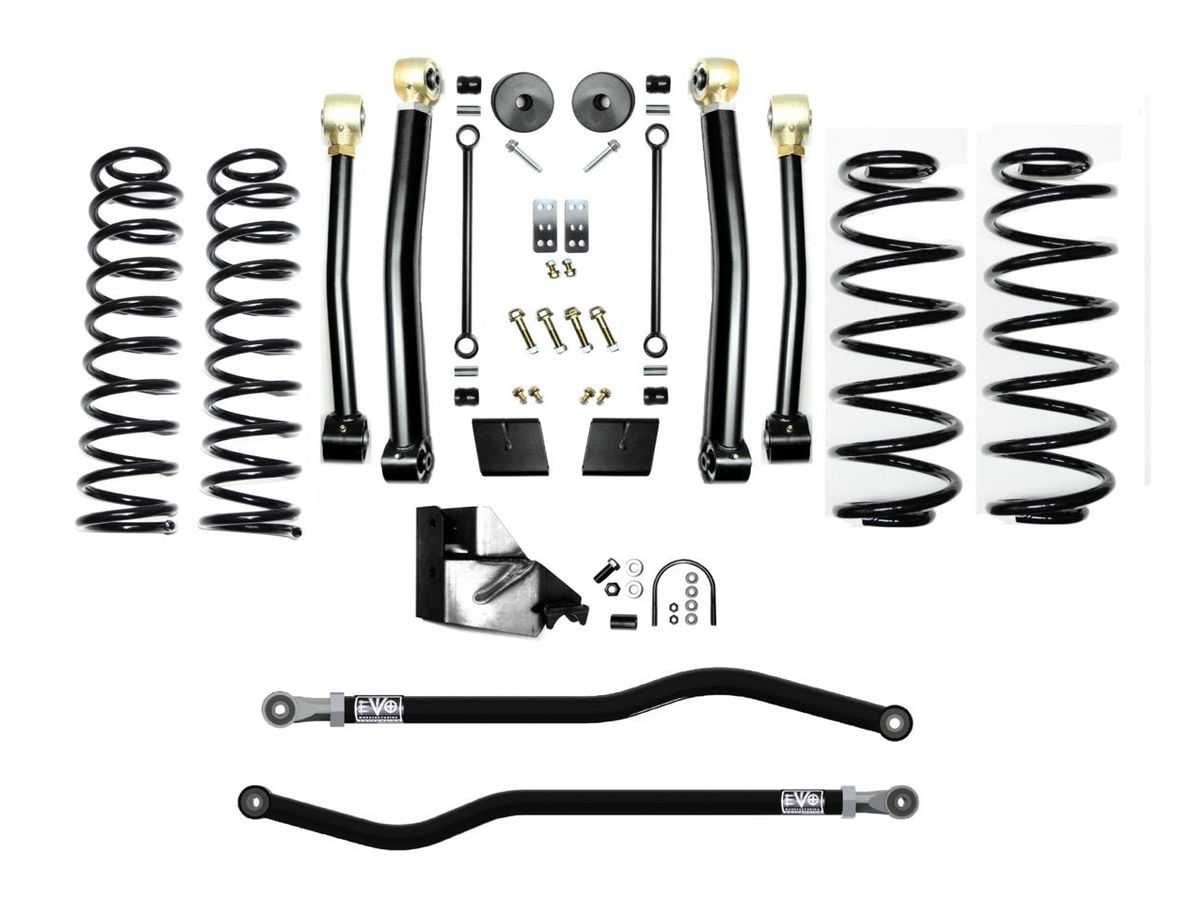 EVO MFG 2018-2024 Jeep Wrangler JL 4.5 INCH 4XE LIFT KIT ENFORCER SUSPENSION SYSTEMS