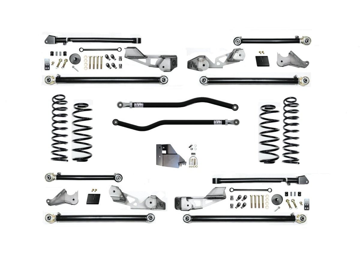 EVO MFG 2018-2024 Jeep Wrangler JL 4.5 INCH LIFT GAS HIGH CLEARANCE LONG ARM SUSPENSION SYSTEM ( ONLY )