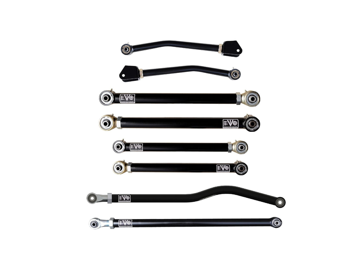 EVO MFG 2020-2024 Jeep Gladiator JT Enforcer PLUS Arm Set. All 8 Adjustable Control arms