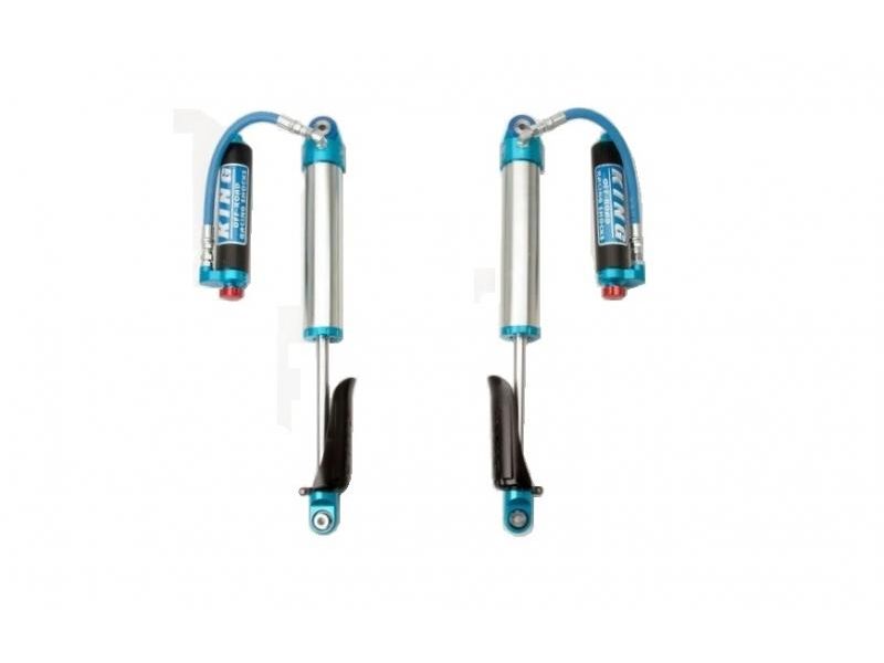 EVO MFG 2018-2024 Jeep Wrangler JL & Gladiator JT FRONT EVO SPEC KING 2.5" DIAMETER REMOTE RESERVOIR WITH COMPRESSION ADJUSTERS 2.5-5" LIFTS PAIR SET &