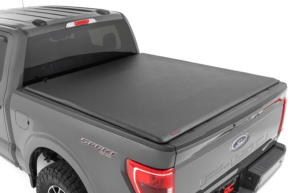 Soft Roll Up Bed Cover | 6'7" Bed | Ford F-150/F-150 Lightning/Raptor (15-25)