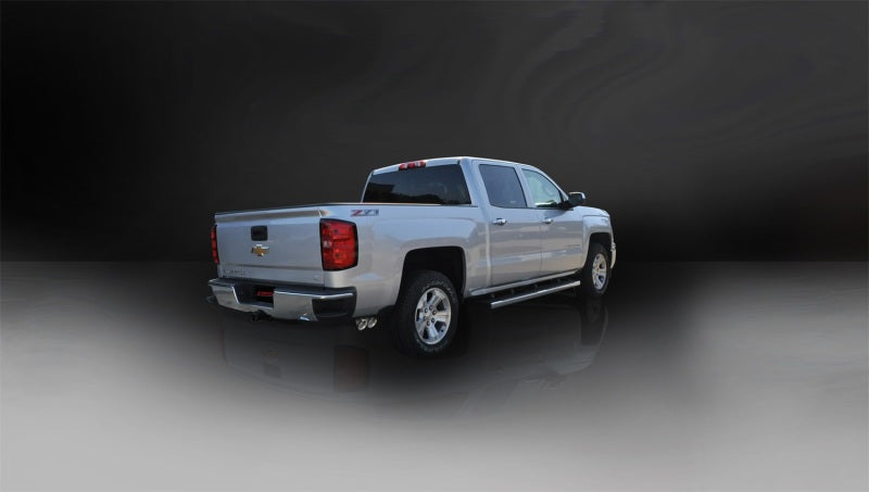 Corsa 14-19 GMC Sierra/Chevy Silv 1500 Reg. Cab/Std. Bed 5.3L V8 Polished Single Side CBExhaust
