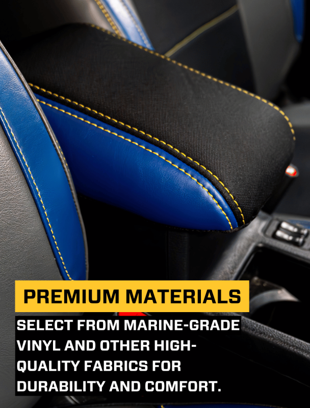 PRP 2013-2017 Subaru Crosstrek Center Console Cover - Black w/ Red Stitch