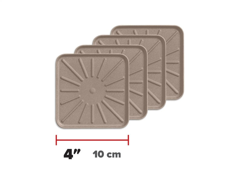 WeatherTech Drink Coasters 4in. Square - Terracotta (4pc Set)