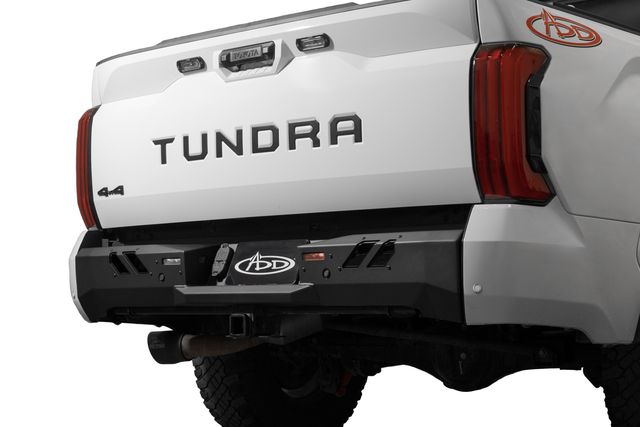 ADD 2022+ Toyota Tundra Black Label Rear Bumper - Hammer Black w/ Satin Black Panels