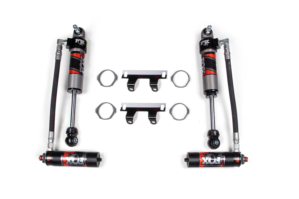 2020-2024 Chevy Silverado + GMC Sierra 2500 / 3500 HD FOX 2.5 Front Shocks w/ DSC Reservoir - 6.5 Inch Lift - Performance Elite Series