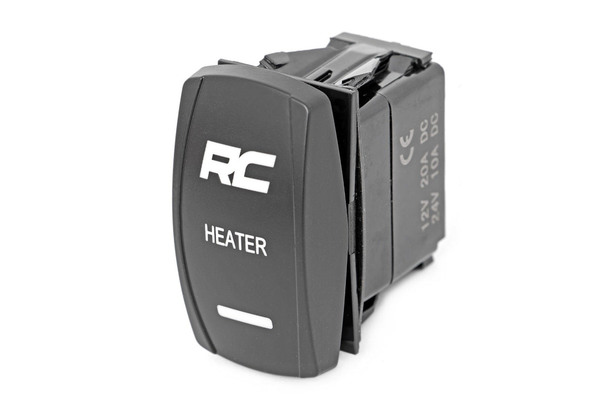 Rocker Switch | Cab Heater | 2x1 with Logo | Blue Back Light