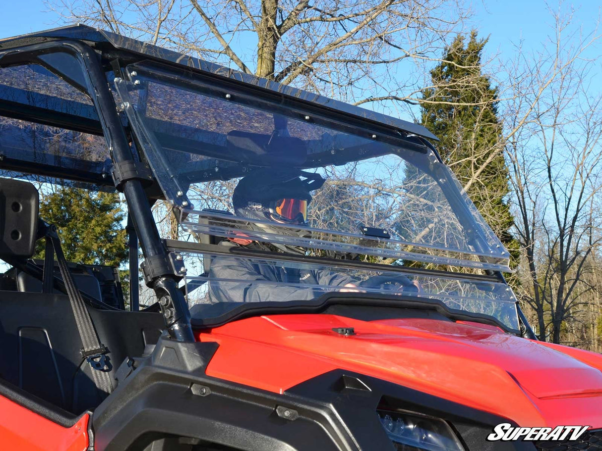 SuperATV Honda Pioneer 1000 Scratch-Resistant Flip Windshield