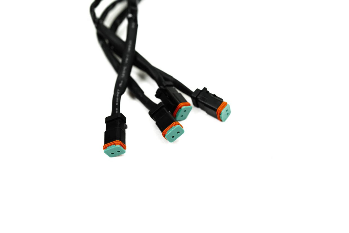 DV8 Offroad Universal 4-Way 1-DTP to 4-DTP Plug Harness - 15ft